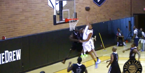 燃到爆炸！盖耶隔人补扣炸裂天幕，单臂劈扣引爆全场狂潮！